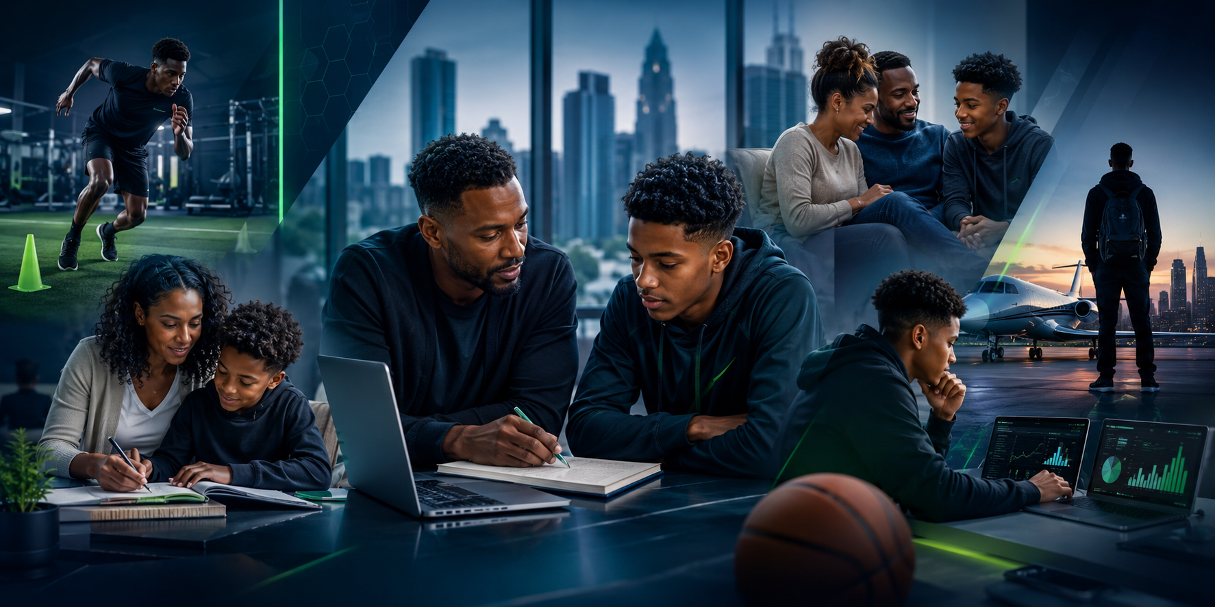 Athletes and families developing life skills through mentorship