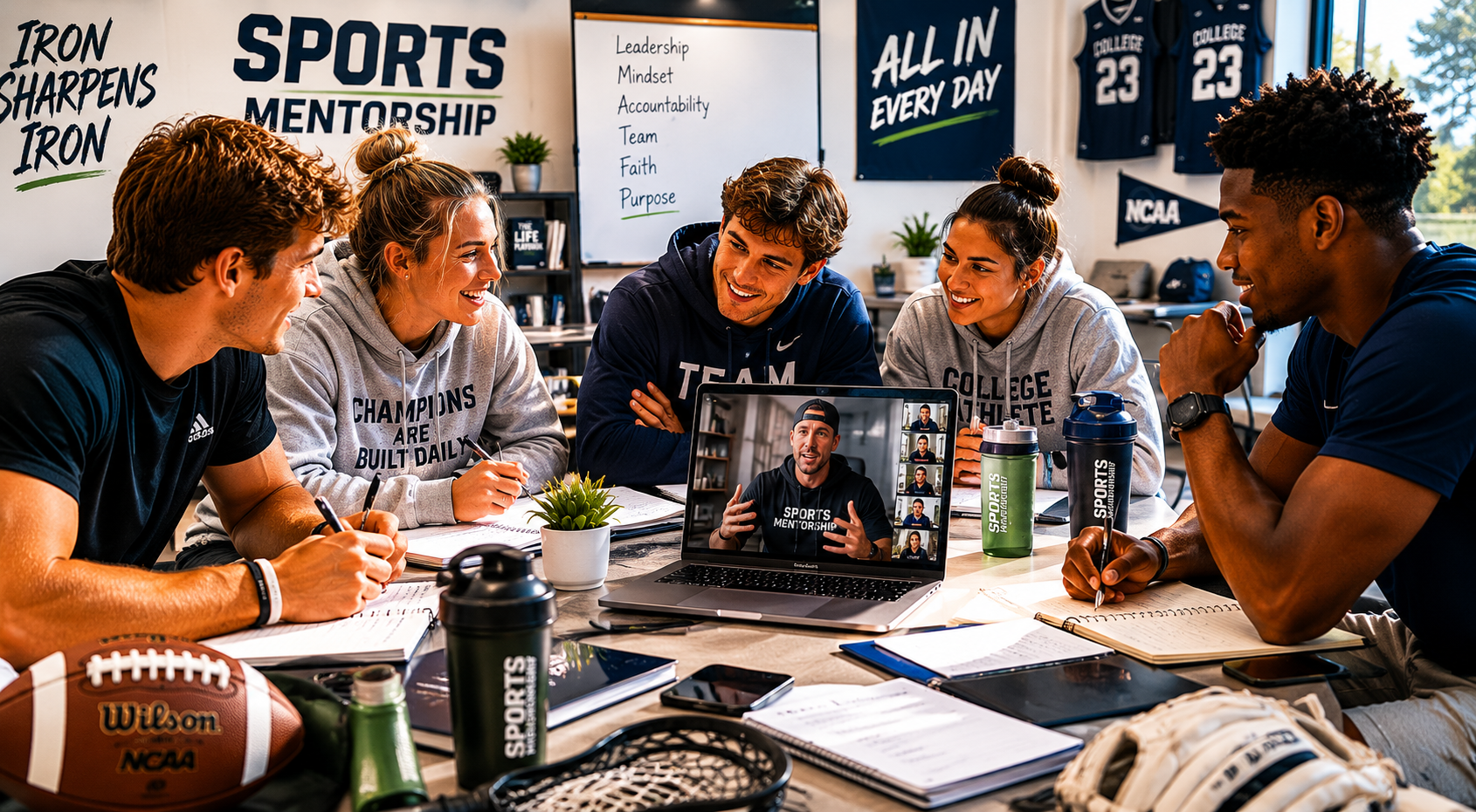 College athlete group mentorship