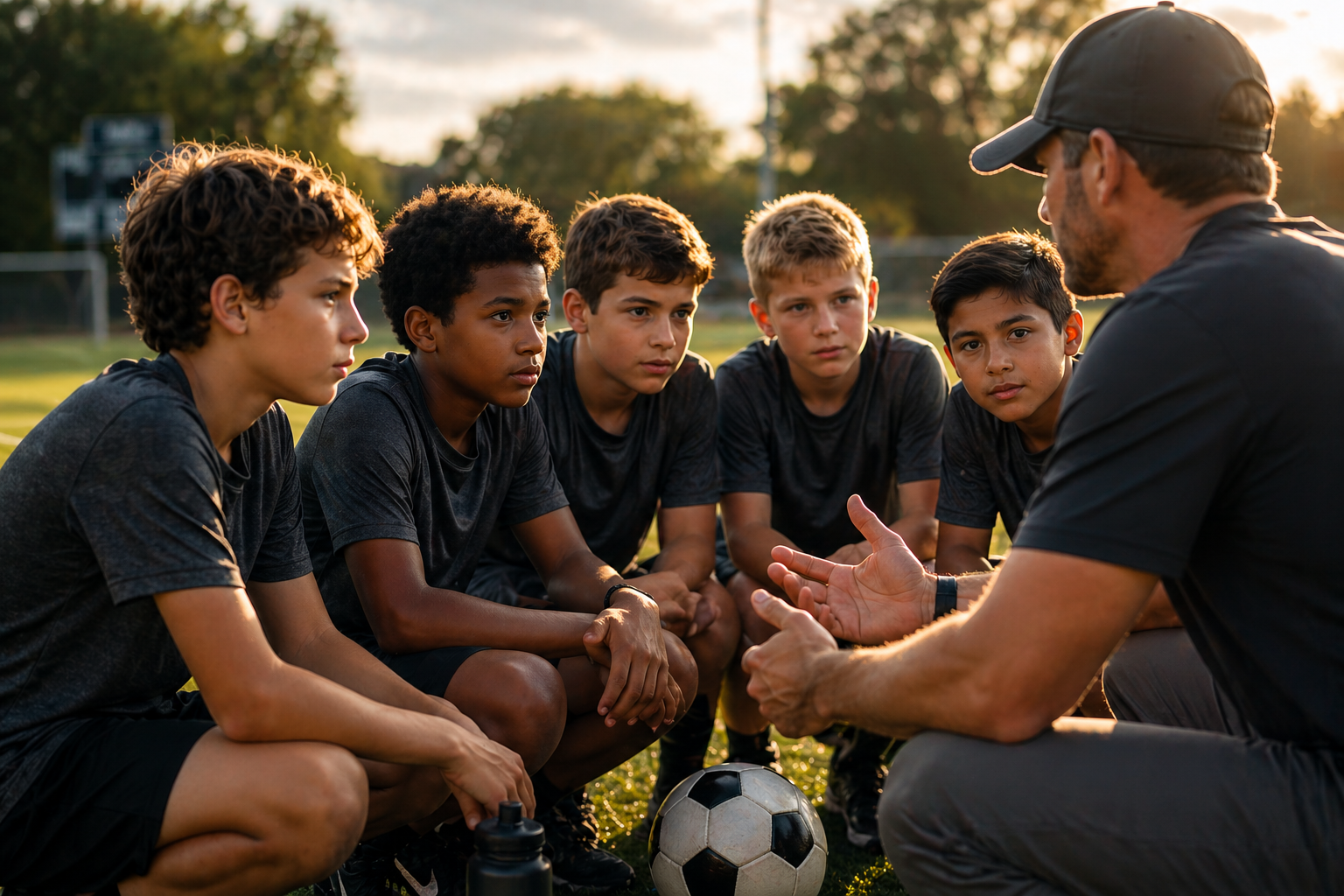 Middle school athlete group mentorship